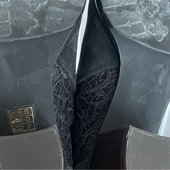 Sundance Leather and Lace Boots Size 36/6 - Picture 10 of 16